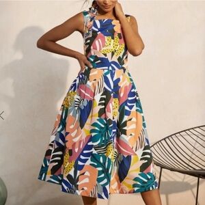 BODEN Aubrey Cotton Midi Dress 14